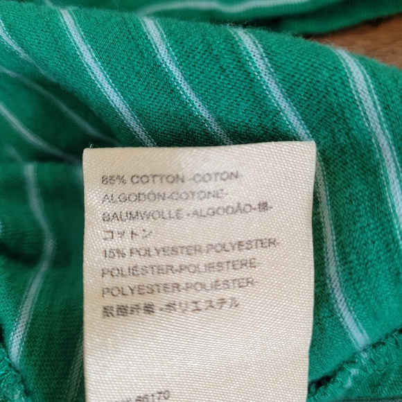 Anthropologie Dopamine Green Cotton Blend Tiered Ruffle Tee Shirt SIZE Medium - Picture 7 of 7